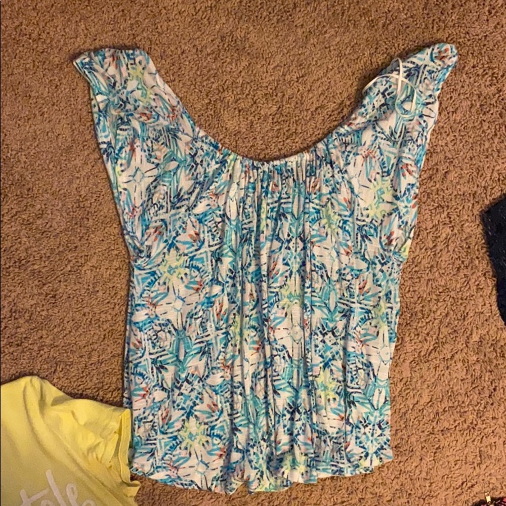 Multi Elastic Sleeve Tee